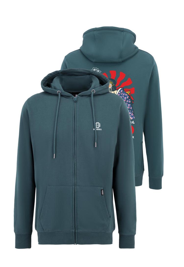OLDSKULL OLDSKULL Asian Neon DJane Logo Graphic Sweatjacke Herren - Dark Green - 0 | SportScheck