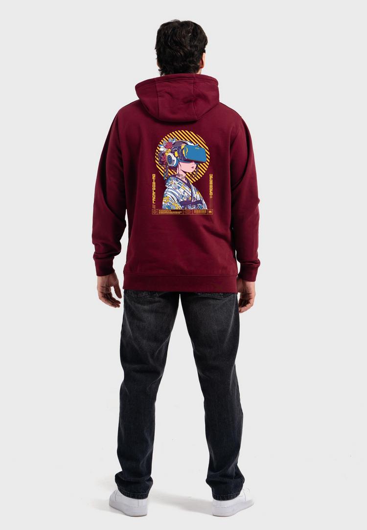 OLDSKULL OLDSKULL Asian Virtual Logo Graphic Sweatjacke Herren - Burgundy - 1 | SportScheck