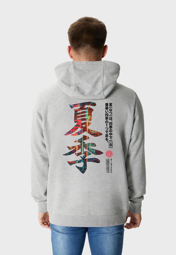 OLDSKULL OLDSKULL ASIAN KANJI STREET GRAPHIC Hoodie Herren - Heather Grey - 1 | SportScheck