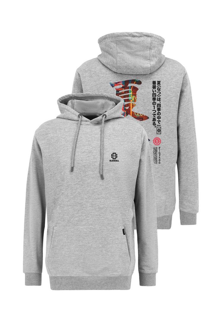 OLDSKULL OLDSKULL ASIAN KANJI STREET GRAPHIC Hoodie Herren - Heather Grey - 0 | SportScheck