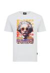 OLDSKULL Wrldvibe Einstein Graphic Printshirt Herren - White