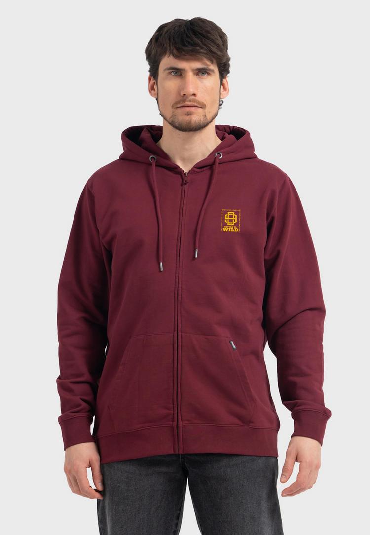 OLDSKULL OLDSKULL Wrldvibe Return to Wild Graphic Sweatjacke Herren - Burgundy - 2 | SportScheck