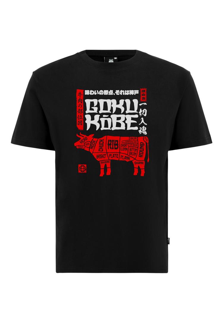 OLDSKULL OLDSKULL Asian Kobe Beef Printshirt Herren - Black - 0 | SportScheck