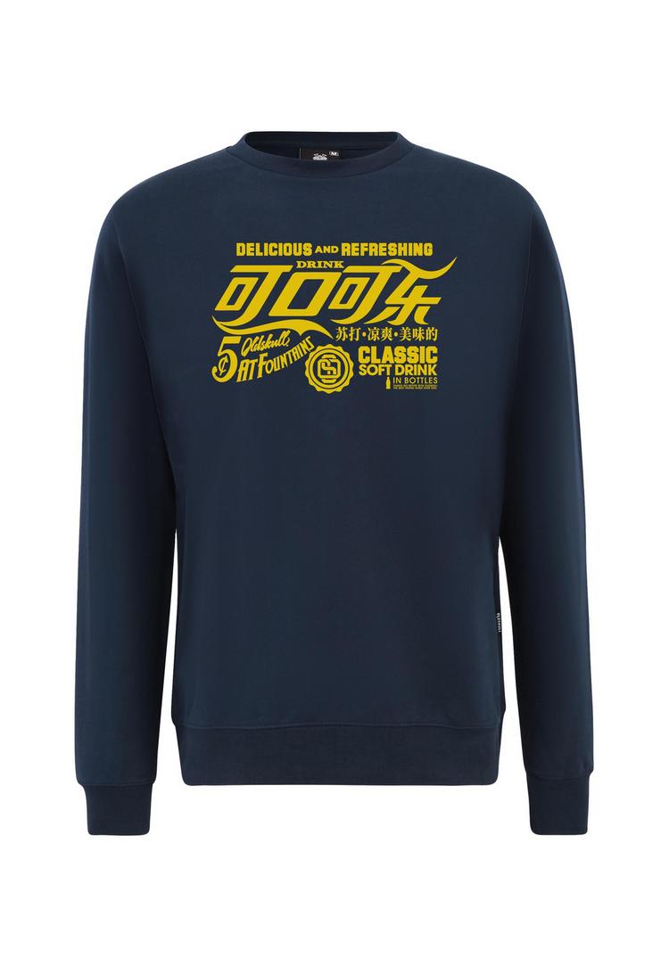OLDSKULL OLDSKULL RETRO REFRESHING TYPOGRAPHY GRAPHIC Sweatshirt Herren - Navy Blue - 0 | SportScheck