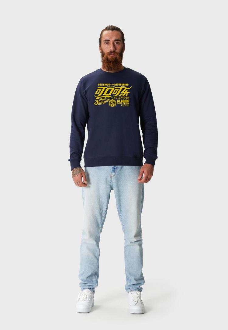 OLDSKULL OLDSKULL RETRO REFRESHING TYPOGRAPHY GRAPHIC Sweatshirt Herren - Navy Blue - 0 | SportScheck