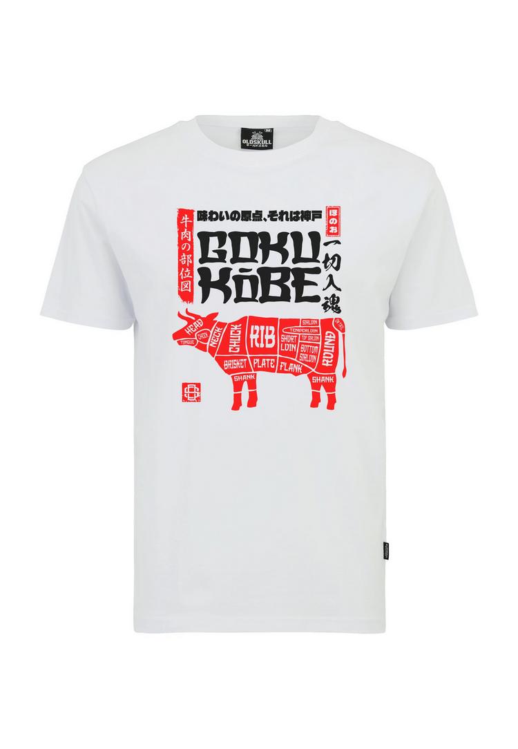 OLDSKULL OLDSKULL Asian Kobe Beef Printshirt Herren - White - 0 | SportScheck