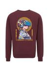 OLDSKULL Asian Virtual Logo Graphic Sweatshirt Herren - Burgundy