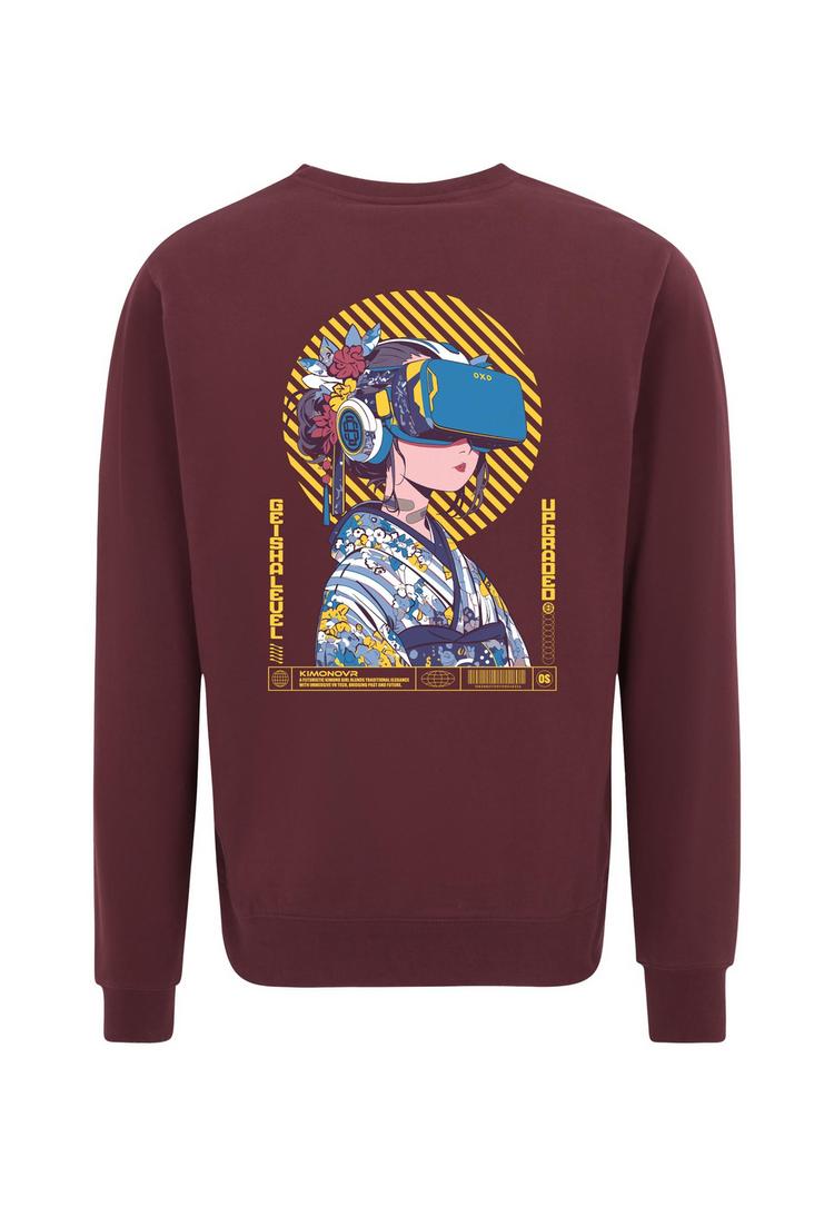 OLDSKULL OLDSKULL Asian Virtual Logo Graphic Sweatshirt Herren - Burgundy - 0 | SportScheck