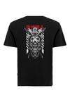 OLDSKULL Asian Panda Samurai Warrior Graphic Printshirt Herren - Black