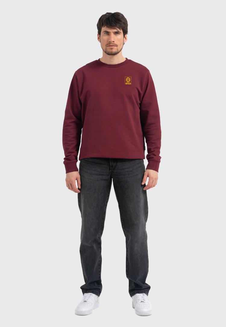 OLDSKULL OLDSKULL Wrldvibe Return to Wild Graphic Sweatshirt Herren - Burgundy - 2 | SportScheck