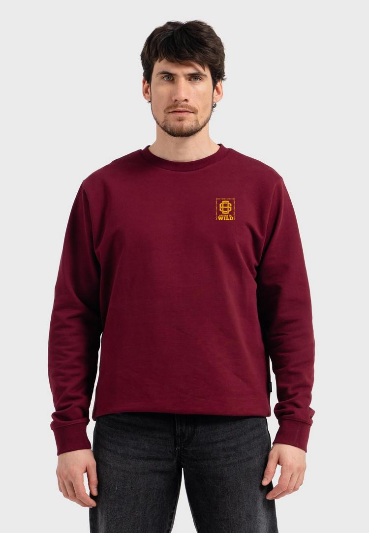 OLDSKULL OLDSKULL Wrldvibe Return to Wild Graphic Sweatshirt Herren - Burgundy - 3 | SportScheck