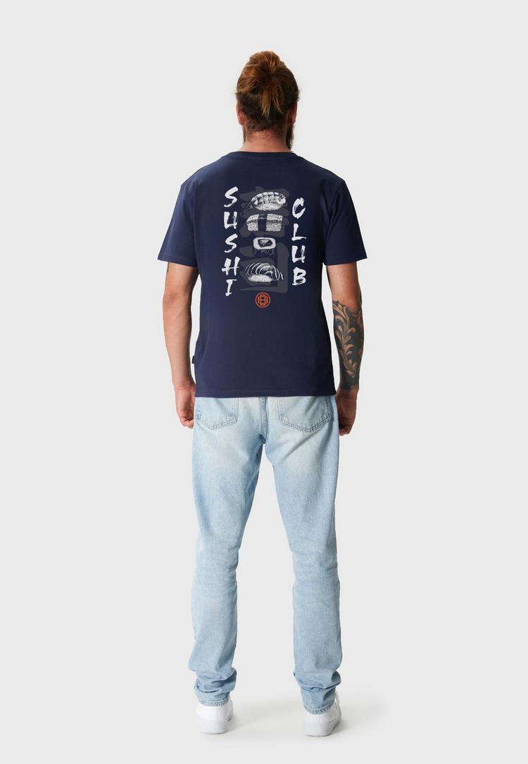 OLDSKULL OLDSKULL Asian Sushi Lover Graphic Printshirt Herren - Navy Blue - 0 | SportScheck