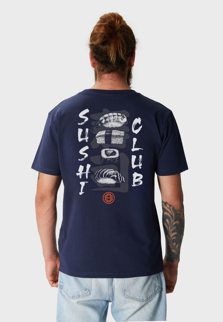 OLDSKULL OLDSKULL Asian Sushi Lover Graphic Printshirt Herren - Navy Blue - 1 | SportScheck