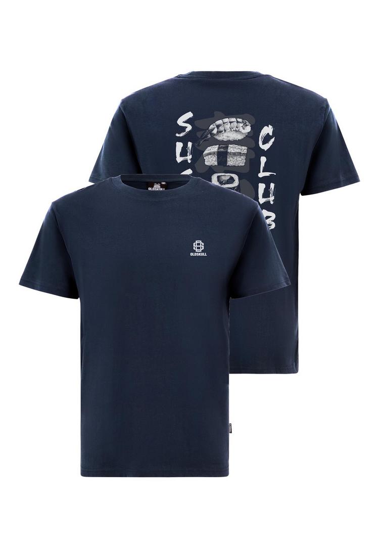 OLDSKULL OLDSKULL Asian Sushi Lover Graphic Printshirt Herren - Navy Blue - 0 | SportScheck