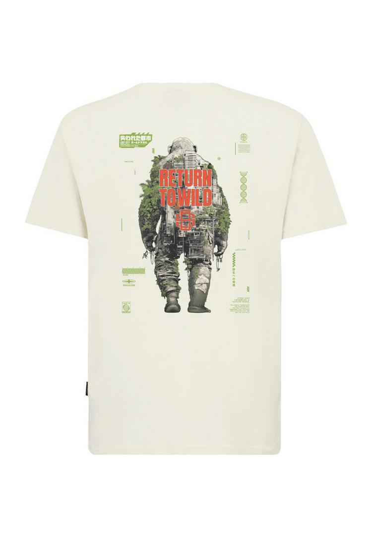 OLDSKULL OLDSKULL Wrldvibe Urban Jungle Graphic Printshirt Herren - Off White - 0 | SportScheck