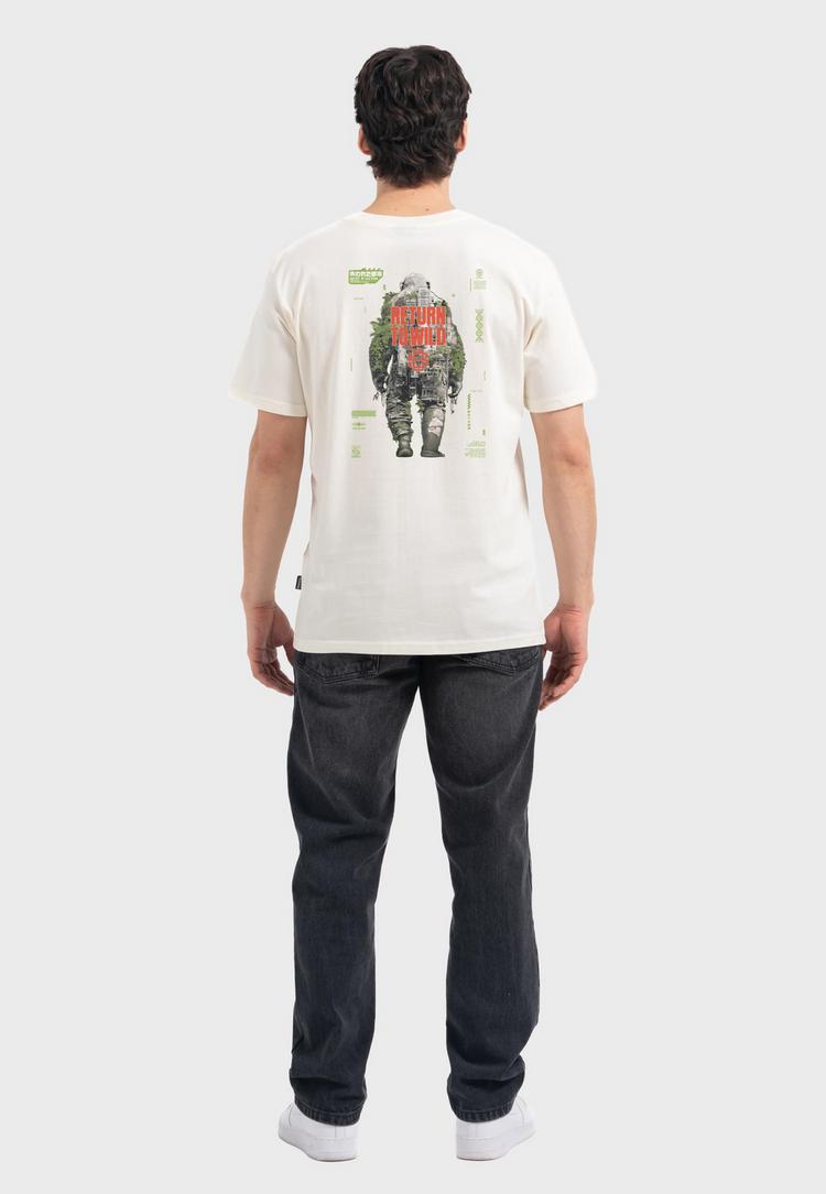 OLDSKULL OLDSKULL Wrldvibe Urban Jungle Graphic Printshirt Herren - Off White - 0 | SportScheck
