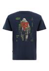 OLDSKULL Wrldvibe Urban Jungle Graphic Printshirt Herren - Navy Blue
