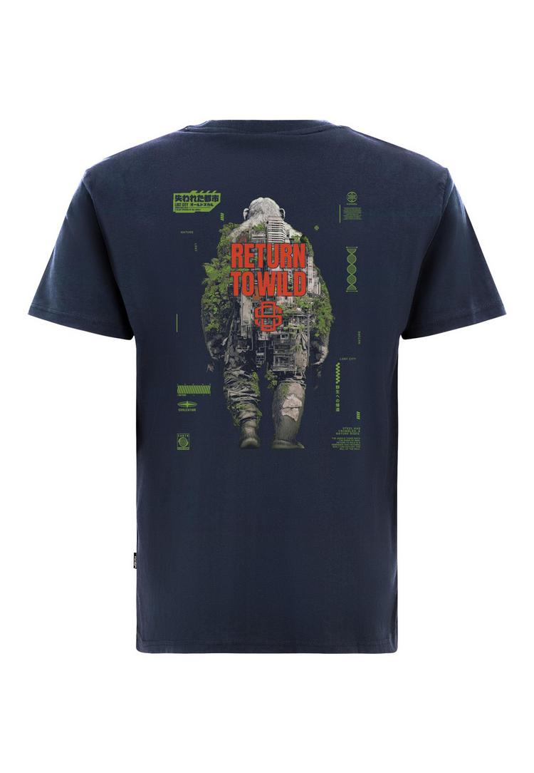 OLDSKULL OLDSKULL Wrldvibe Urban Jungle Graphic Printshirt Herren - Navy Blue - 0 | SportScheck