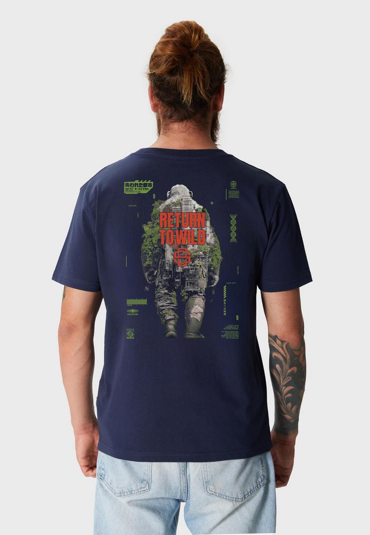 OLDSKULL OLDSKULL Wrldvibe Urban Jungle Graphic Printshirt Herren - Navy Blue - 0 | SportScheck