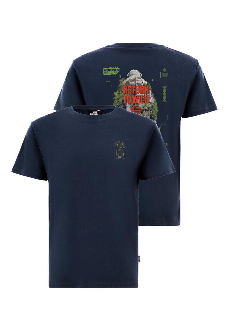 OLDSKULL OLDSKULL Wrldvibe Urban Jungle Graphic Printshirt Herren - Navy Blue - 0 | SportScheck