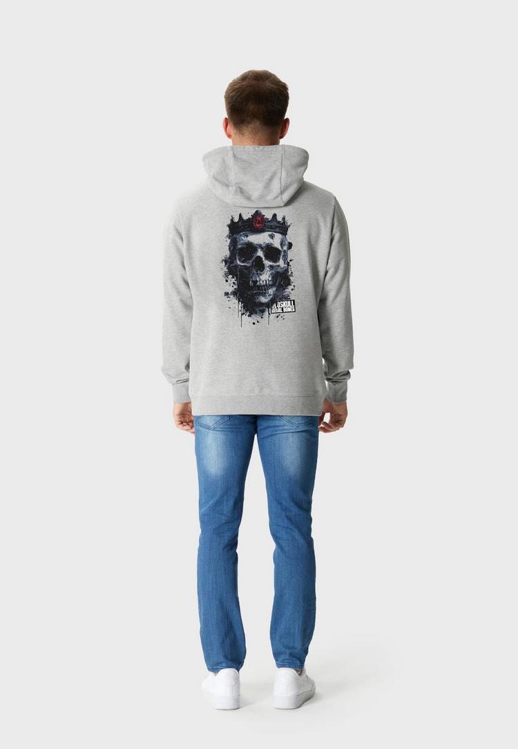 OLDSKULL OLDSKULL Xtreme Royal Skull Graphic Hoodie Herren - Heather Grey - 0 | SportScheck