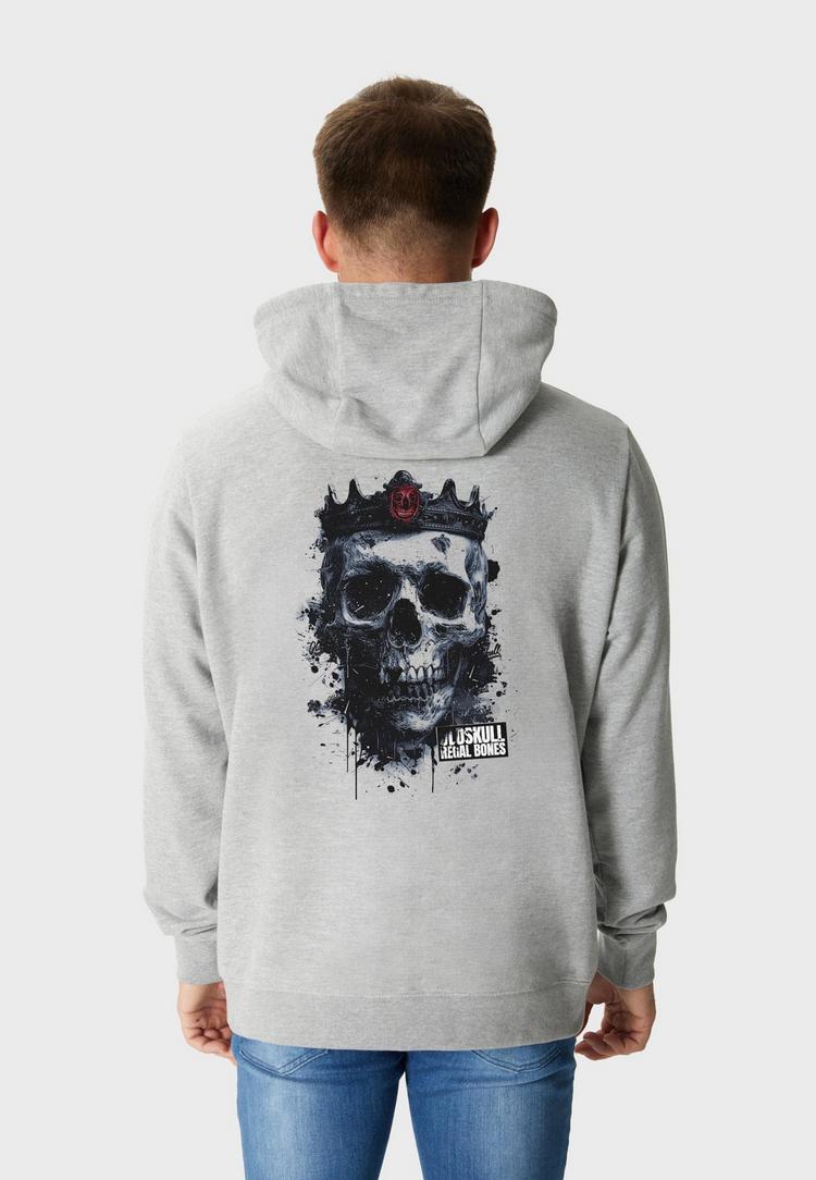 OLDSKULL OLDSKULL Xtreme Royal Skull Graphic Hoodie Herren - Heather Grey - 1 | SportScheck