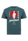 OLDSKULL Asian Silent Blade Kanazawa Printshirt Herren - Dark Green
