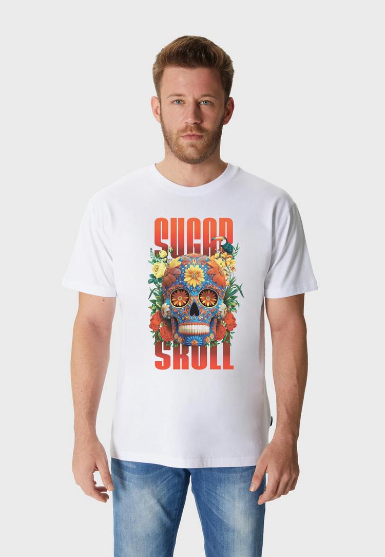 OLDSKULL OLDSKULL Xtreme Sugar Skull Graphic Printshirt Herren - White - 1 | SportScheck