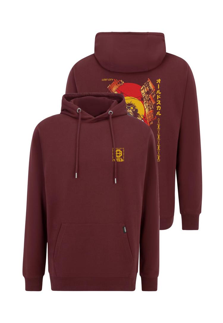 OLDSKULL OLDSKULL Wrldvibe Return to Wild Graphic Hoodie Herren - Burgundy - 0 | SportScheck
