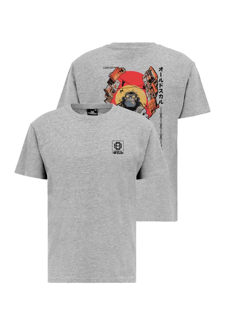 OLDSKULL OLDSKULL Wrldvibe Return to Wild Graphic Printshirt Herren - Heather Grey - 0 | SportScheck