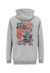 OLDSKULL Xtreme Retro Rock Skull Graphic Hoodie Herren - Heather Grey