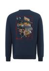 OLDSKULL Asian Neo Tokyo Floating Izakaya Graphic Sweatshirt Herren - Navy Blue