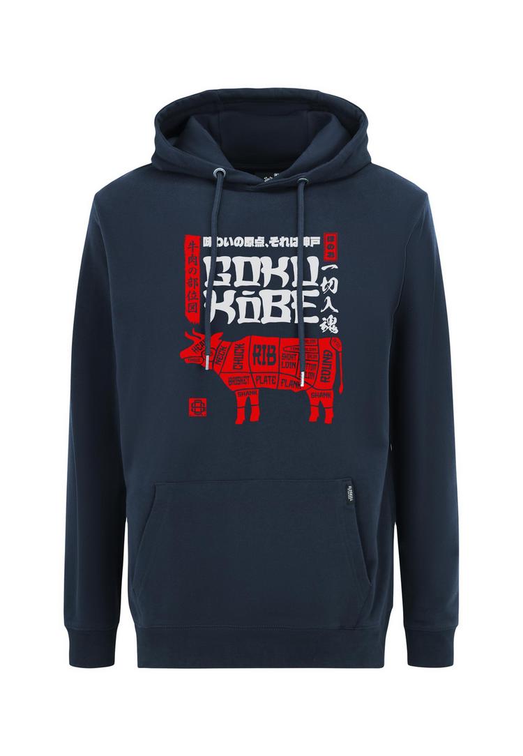 OLDSKULL OLDSKULL Asian Kobe Beef Butcher Chart Graphic Hoodie Herren - Navy Blue - 0 | SportScheck