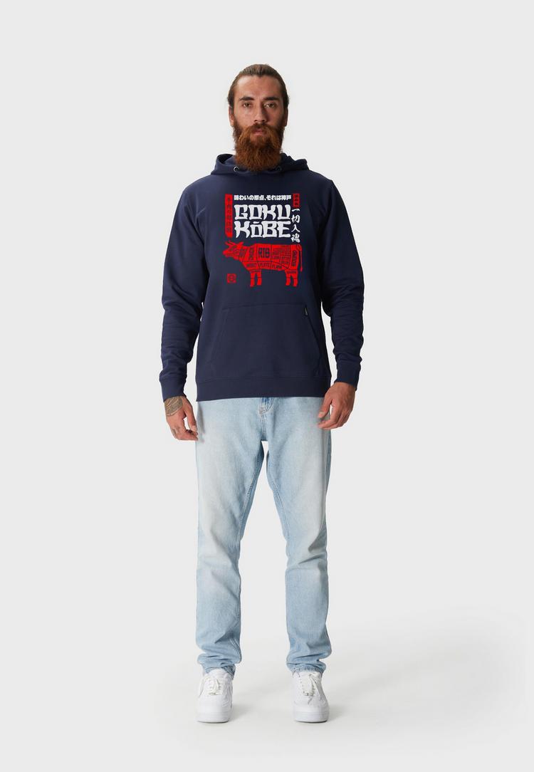 OLDSKULL OLDSKULL Asian Kobe Beef Butcher Chart Graphic Hoodie Herren - Navy Blue - 0 | SportScheck