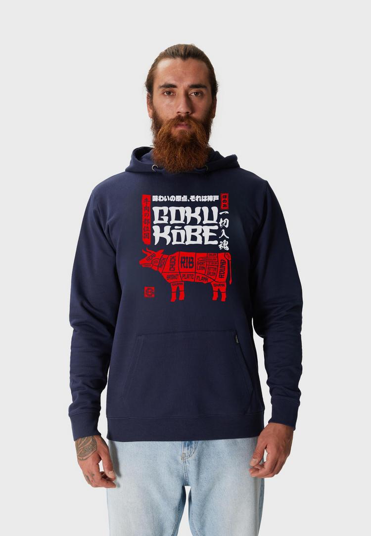 OLDSKULL OLDSKULL Asian Kobe Beef Butcher Chart Graphic Hoodie Herren - Navy Blue - 1 | SportScheck