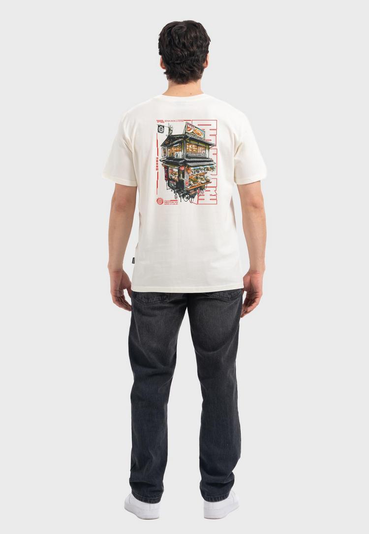 OLDSKULL OLDSKULL Asian Neo Tokyo Floating Izakaya Graphic Printshirt Herren - Off White - 0 | SportScheck