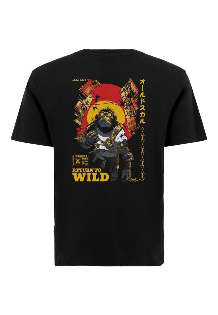 OLDSKULL OLDSKULL Wrldvibe Return to Wild Graphic Printshirt Herren - Black - 0 | SportScheck