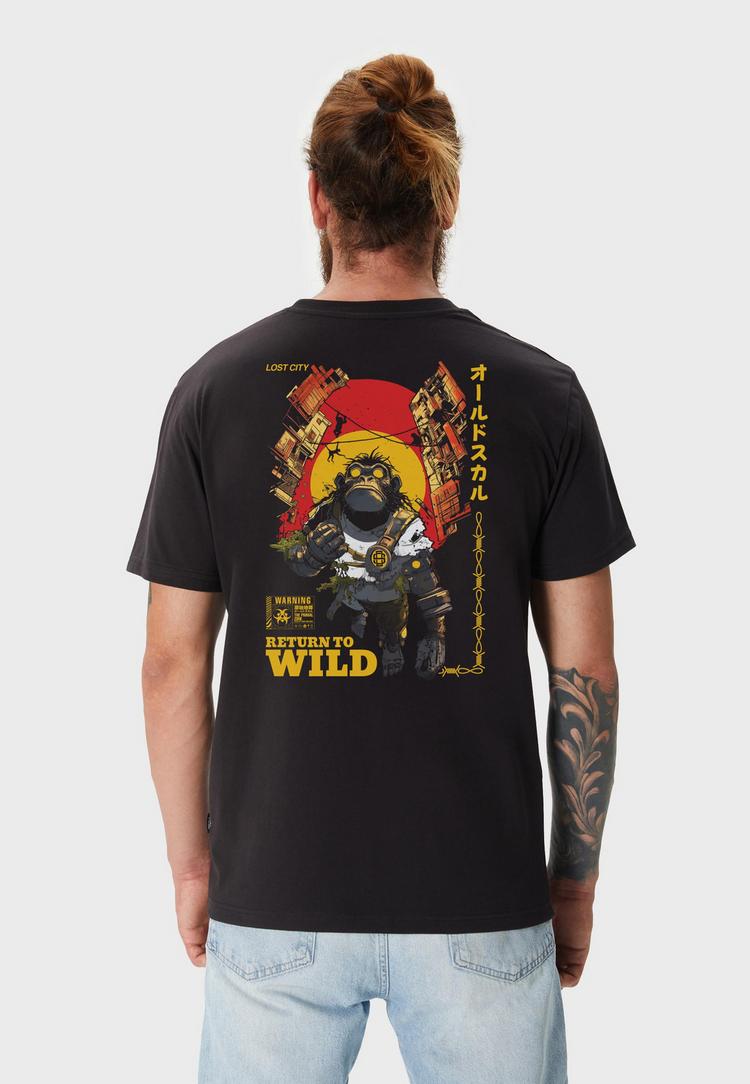 OLDSKULL OLDSKULL Wrldvibe Return to Wild Graphic Printshirt Herren - Black - 0 | SportScheck