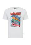 OLDSKULL Asian Japanese Koinobori Design Printshirt Herren - White