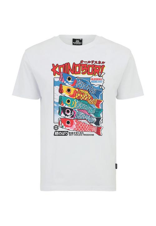 OLDSKULL Asian Japanese Koinobori Design Printshirt Herren