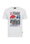 OLDSKULL Asian Retro Camera Graphic Printshirt Herren - White