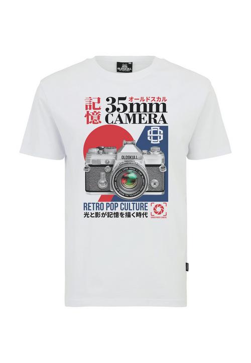 OLDSKULL Asian Retro Camera Graphic Printshirt Herren