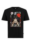 OLDSKULL Asian Tea Time Kimono Graphic Printshirt Herren - Black