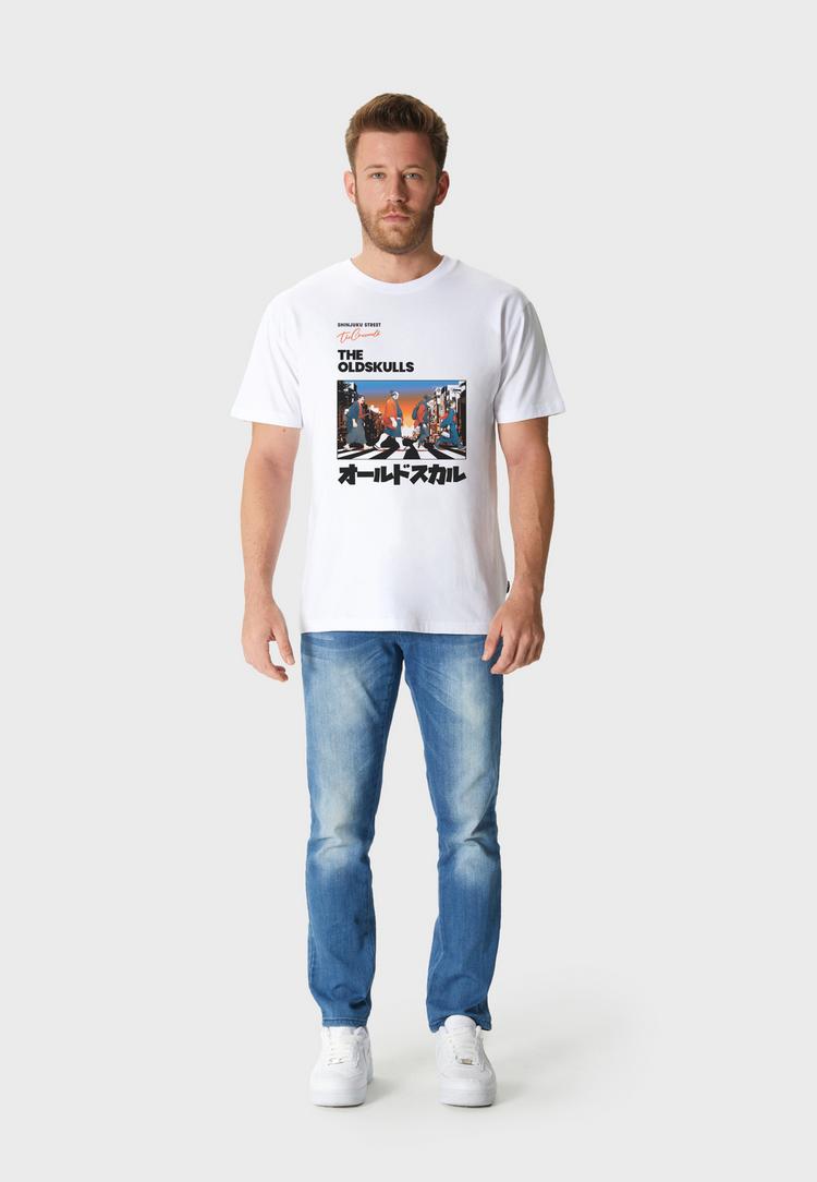 OLDSKULL OLDSKULL Asian Icons Legends Walking Graphic Printshirt Herren - White - 0 | SportScheck