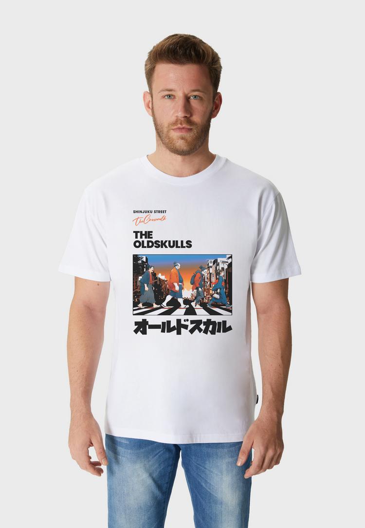 OLDSKULL OLDSKULL Asian Icons Legends Walking Graphic Printshirt Herren - White - 1 | SportScheck