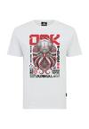 OLDSKULL Asian Cyber Octopus Graphic Printshirt Herren - White