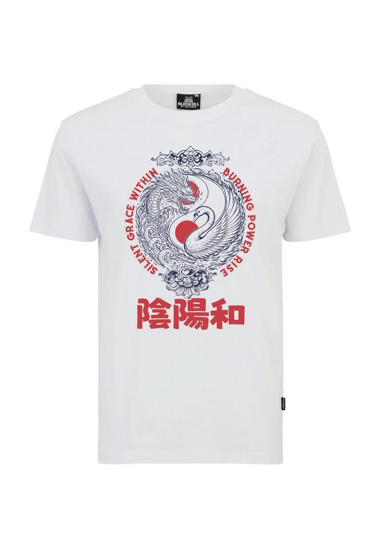 OLDSKULL OLDSKULL Asian Yin Yang Unity Graphic Printshirt Herren - White - 0 | SportScheck