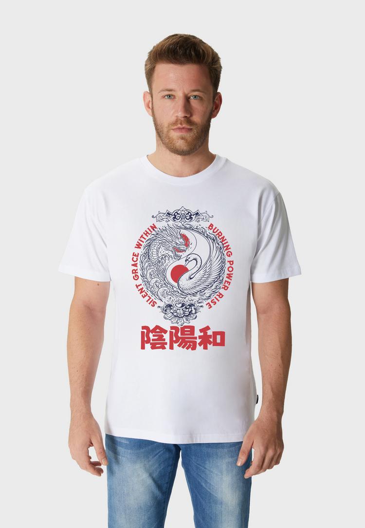 OLDSKULL OLDSKULL Asian Yin Yang Unity Graphic Printshirt Herren - White - 1 | SportScheck