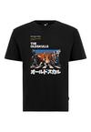 OLDSKULL Asian Icons Legends Walking Graphic Printshirt Herren - Black