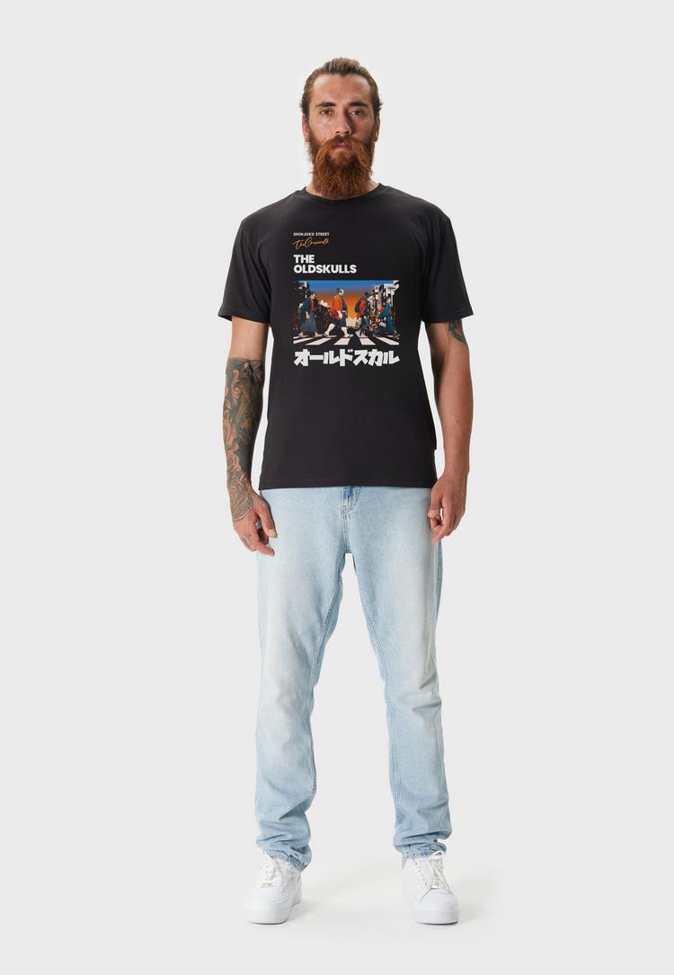 OLDSKULL OLDSKULL Asian Icons Legends Walking Graphic Printshirt Herren - Black - 0 | SportScheck